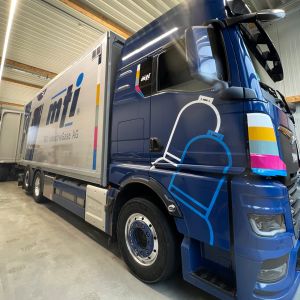Fahrzeugbeschriftung für MTI IndustrieGase AG - Neu-Ulm