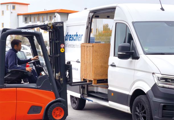 Just-in-time Lieferung- Drescher Folientechnik