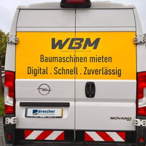 Fahrzeugbeschriftung für Weißenhorner Baumaschinen