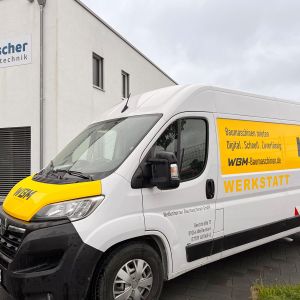 Fahrzeugbeschriftung für Weißenhorner Baumaschinen