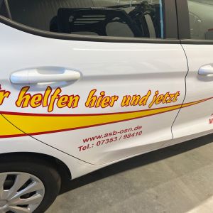 Fahrzeugbeschriftung für ASB